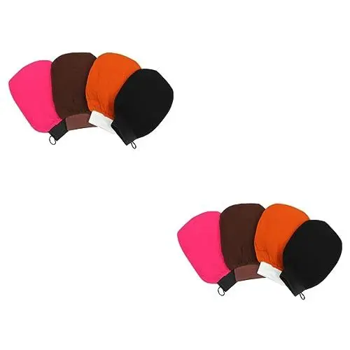 Produktbild: DOITOOL 8 Stk dusche loufah schwamm Koreanische Peeling-Handschuhe Peeling-Bürste Schwämme schwarze Handschuhe Badehandschuh Körperbürstenhandschuh Spa Schrubben Badeblume Wäscher