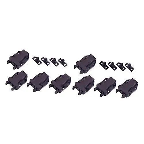 Produktbild: DOITOOL 8 Stück Türschloss Offenes Schnappschloss Schubladentresor Push-Küchenschublade Push-Fang Schubladenschloss Touch-Fang-Riegel Automatisch Push-Touch-Riegel Push-Fang