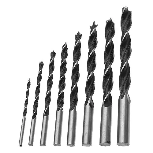 Produktbild: DOITOOL Schnellbohrer-set – 8-teiliger Bohrer-treiber Bohrer-set (3–10 Mm) Metallbohrer Hochharter Edelstahl Holzbearbeitungswerkzeug