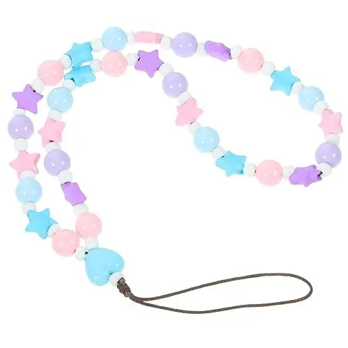 Produktbild: DOITOOL Telefon-Lanyard Perlen Telefonkette Telefon Lanyard Mobile Perlen Lanyard Telefon Charm Kette Stilvolle Telefon