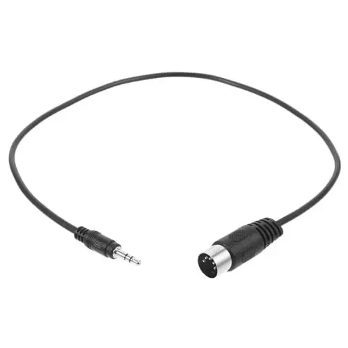 Produktbild: DOITOOL Audio-adapterkabel 3 5 Mm 5-polig Din Auf Stereo-klinkenkabel Für Einfache Bedienung