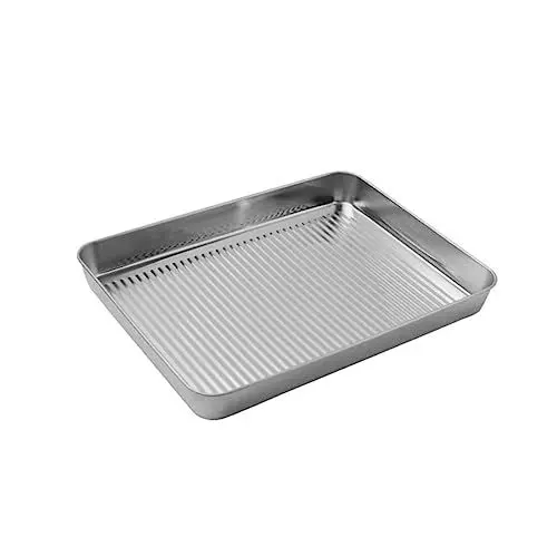 Produktbild: DOITOOL Backblech 42x37 Kuchenblech Mit Deckel Backform Backblech für Kuchen Brownies Aufläufe Brotbackform Pizzabackform Knödelteller Plätzchenblech Mit Deckel Kuchenblech Mit Deckel