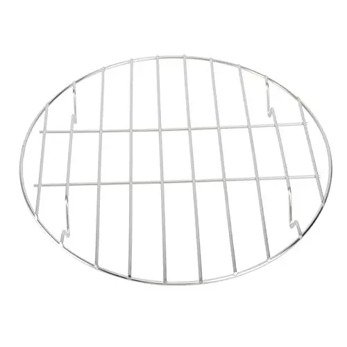 Produktbild: DOITOOL Backofenrost Runder Grillrost Outdoor Wäsche Metall Kochutensilien Backofen Blechständer Grill Kuchenständer Stativ Kühlgestell Dampfgarer Silber Pizza Grillgitter