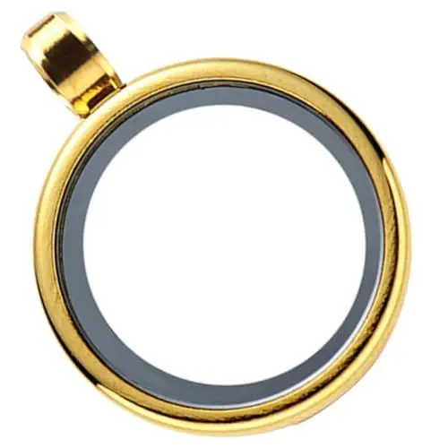 Produktbild: DOITOOL Schmuckherstellung Edelstahl Medaillon Zum Öffnen Glas Foto Charm Für Halskette