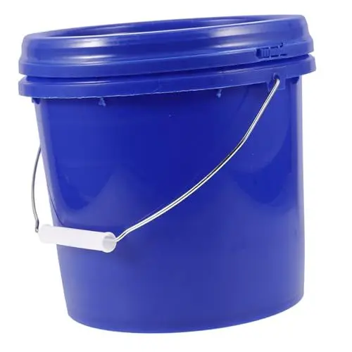 Produktbild: DOITOOL Stilvoller 5-Liter-farbeimer Aus Kunststoff Mit Rundem Deckel Pp-Material Leicht Zu Tragen Geeignet Für Den Privaten Und Gewerblichen Gebrauch