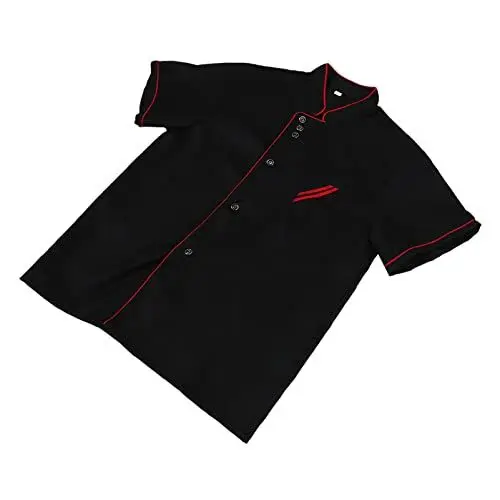 Produktbild: DOITOOL Unisex Kurzarm Kochmantel Jacke Kochjacke Uniform Gastronomie Hemd Küche Kochen Backmantel Für Restaurant änner Frauen Größe Xl