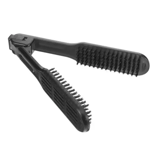 Produktbild: DOITOOL Haarglättungsbürste Haarglättungskamm Doppelseitige Bürste Klemmbürste Mähnenglätter Kleiner Haarglätter