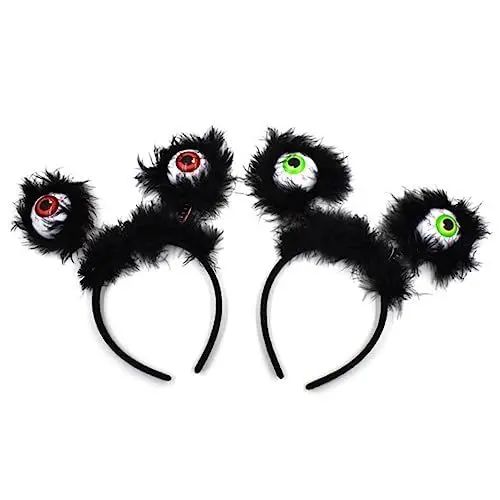 Produktbild: DOITOOL Halloween-Kopfbedeckung Mädchen-Halloween-Stirnband Halloween-Haargummis Tiara glitzer haarreif Halloween-Haarband Halloween-Haarreifen Abschlussball Augapfel