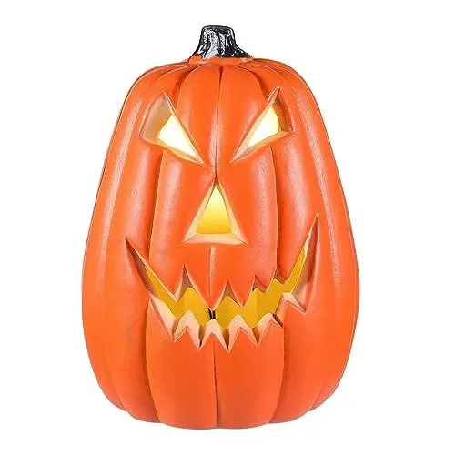Produktbild: DOITOOL Halloween-Kürbislaterne Jack-O-Laternen Leuchtende Kürbisfigur Halloween-Kürbis-Dekoration Partygeschenk Für Spukhaus-Ferienhausdekoration
