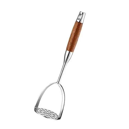 Produktbild: DOITOOL Kartoffelstampfer Mit Holzgriff 1Pc Kartoffelwerkzeuge Bohnenbrecher: Teller Kochgeschirr Restaurant Gadget Hilfe Professionelles mit Utensilienfarbe Eierbrecher aus Babyschlamm