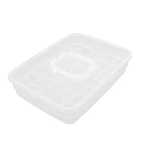 Produktbild: DOITOOL Kasten Eiertasche Klarer Behälter Aufbewahrungsbehälter Für Eier Eierbehälter Tragbare Eierkiste Mit Deckel Campingkühlschrank Tragbar Spender Transparent