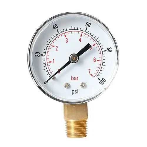 Produktbild: DOITOOL Luftdruckmessgerät 0-100psi 0-7bar Passendes Metallgehäuse für Luft/öl/wasser