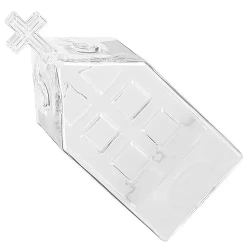 Produktbild: DOITOOL Kirchengründer Aus Glas Tischdekoration Vase Geprägte Glasvase Kristallvasen Zur Dekoration Handtasche Vase Pflanzen-Arrangement-vase Blumenvase Basteln Kreuzen Kleine Vase