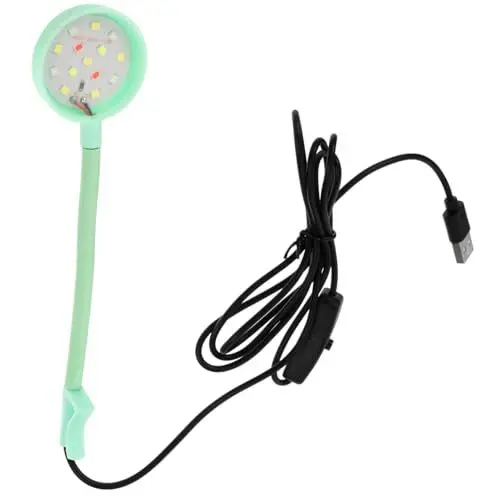 Produktbild: DOITOOL Kompakte Aquarium Lampe Mit Einstellbarem Licht Wasserdichte Leichte Beleuchtung Für Kleine Aquarien Drehbar Installieren Für Wasserpflanzen Und Fische