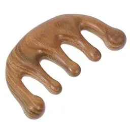 Produktbild: DOITOOL Kopfmassage Holz Massage Kamm Guasha Kamm Schaben Massage Werkzeuge Kopf Neck Massager Für Spa Akupunktur Therapie