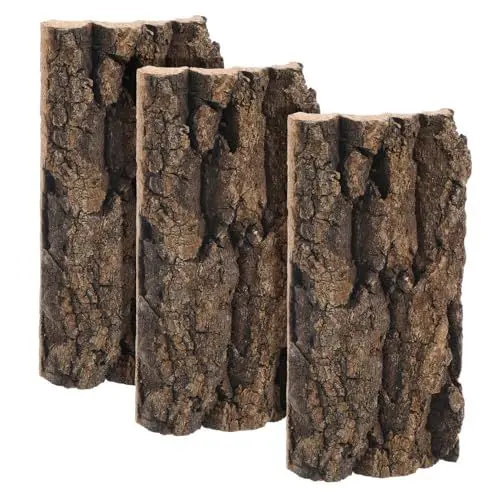 Produktbild: DOITOOL Korkrinde für Reptilien Vivarium Rückwände Dekoration Baum Hintergrundplatte für Reptilienbecken Schildkröte, Eidechsen, Geckos, Schlange, 7.87x4.13(3 Stück)