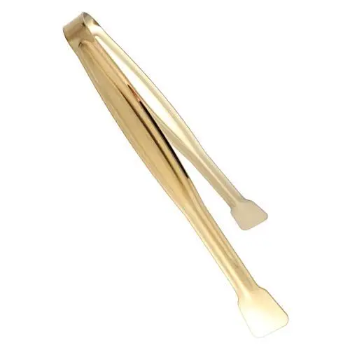 Produktbild: DOITOOL Küchenzange, 4 Stück, 15 cm, Edelstahl, Mini-Lebensmittel-Servierzange, praktische Eiswürfel-Zange, Brot-Clip, Heimbar (YH54-B, Gold)