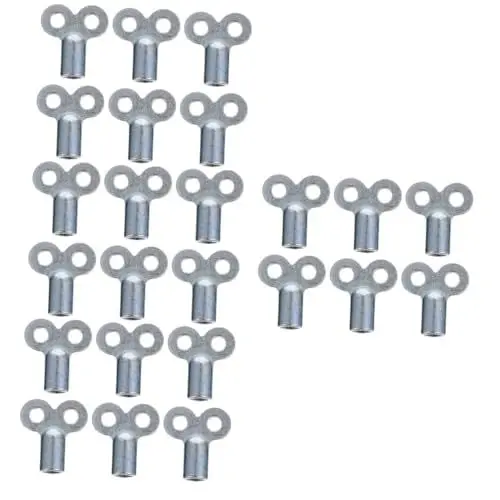 Produktbild: DOITOOL Kühler 24 Stück Entlüftungsschlüssel Für Heizkörper Multi-Entlüftungs-Gas-Quadrat-Werkzeug Heizkörper-Wasserhahn-Sanitär-Loch-Set Aus Legierung Und Zum Entlüften Von Messgeräten