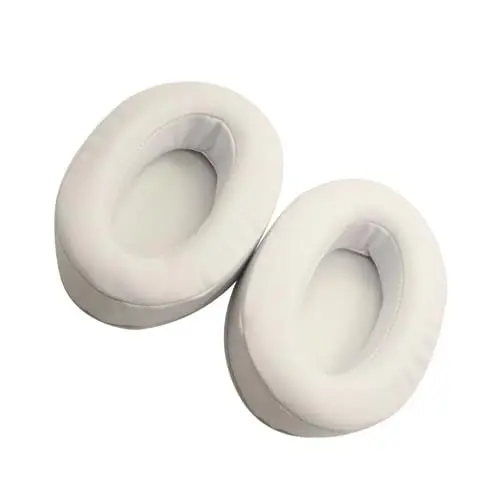 Produktbild: DOITOOL Ersatz Ohrpolster Aus Proteinleder Für Brainwavz MDR Kopfhörer Memory Foam Kissen Komfortabel Langlebig Und Installieren Weiß
