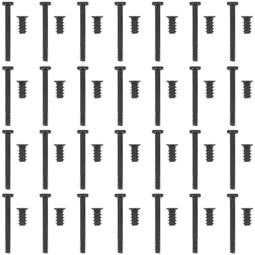 Produktbild: DOITOOL Pc Schrauben Set, 60 Teilige Pc Gehäuse Schrauben Kit, Gehäuseventilator, Ventilatorschrauben Screws Heizkörperschrauben, 60 Stück Flachgehäuse Lüfterschraube Computer