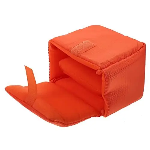 Produktbild: DOITOOL SLR-Kameratasche Linsenbeutel aus Polyester DSLR Kamera Tasche Linsentasche futtertasche Camera Bag spiegelfolie tragbarer Linsenbehälter Wasserfester Kameraobjektivbehälter Orange