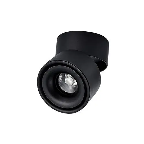 Produktbild: DOITOOL 10w Led Schienenbeleuchtungskopf Einstellbare Deckenlampe Aluminium Oberfläche Montiert Cob Track Beleuchtung Kopf Lampe Beleuchtungswinkel Horizontal Drehbar