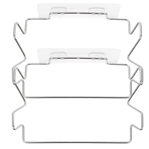 Produktbild: DOITOOL Schrank-Mülleimer 2 Stück Müllsackhalter Hängender Organizer Müllsackhalter Über Schrankregal Edelstahl Spüle Müllsackhalter Für Die Küche Halter Für Müllbeutel