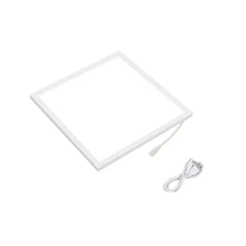 Produktbild: DOITOOL Tragbar 1stk Bausätze Lichtzelt Schießen Leuchtkasten Leichte Tafel Led-Panel Faltzelt Facecam Led-kit Lichtplatte Led-leuchtplatte Schattenloses Licht Foto Weiß Schreibtisch Tisch