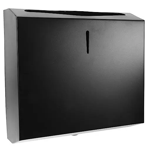 Produktbild: Papierhandtuchspender Edelstahl, Papierhandtuchspender Schwarz Handtuchspender Für Das Badezimmer, An Der Wand Handtuchspender Für Papierhandtücher Spender Papierhandtuchhalter