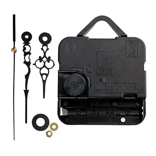 Produktbild: DOITOOL Uhrenzubehör Quarz-wanduhr Mit Hakenmontage Silent Sweep Schwarz Random Style