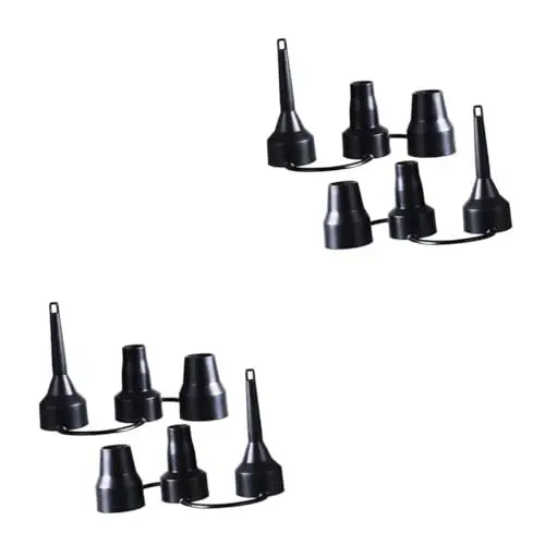 Produktbild: DOITOOL Zubehör 4 Sätze 3 Luft Aufblasbares Sofa Adapter Ersatzdüse Ersatzdüsen Floß Inflator Düse Aufgeblasene Matratze Luftdüse Aufblasbare Pool Fahrrad Pumpdüsen Ballon Generator