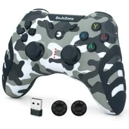Produktbild: DoJoZone PC Controller Wireless, PS3 Controllers Gamepad PC mit Hall Effect Joysticks/Vibration, 2,4G Gaming Controller für Windows 11/10/8/7, PS3, Android TV/TV Box, Laptop, Steam, Raspberry Pi