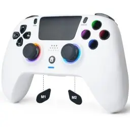 Produktbild: DoJoZone Wireless Controller Kompatibel mit PS4/Pro/Slim, Controllers mit Hall Triggers und Joysticks (Kein Drift), RGB-Licht, Kopfhöreranschluss, Programmierbare Tasten, Vibration, 6-Achsen Sensor