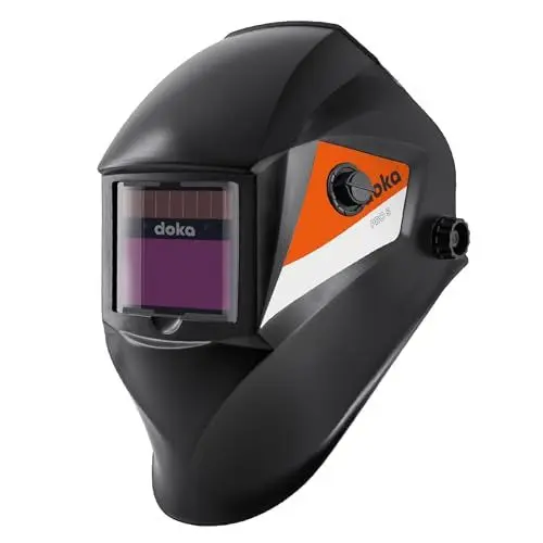 Produktbild: DOKA PRO5 Schweißhelm 93x43 mm, Externer Regulator, Automatischer Verdunkelung, Optischen Klarheit 1/1/1/2, Schweißmaske für TIG MIG ARC