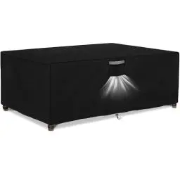 Produktbild: Dokon Abdeckung für Gartenmöbel Wasserdicht Winterfest 420D Oxford Gewebe Winddicht Anti-UV Abdeckplane Loungemöbel Möbelsets Sitzgruppe Gartentisch Schutzhülle Rechteckig - 170x95x74cm