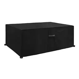 Produktbild: Dokon Gartenmöbel Abdeckung Wasserdicht Schwerlast 600D Oxford Gewebe Gartentisch Abdeckplane mit Belüftungsöffnungen Winddicht UV Beständiges Schutzhülle für Loungemöbel Sitzgruppe (170x94x71cm)