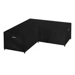 Produktbild: Dokon L-Form Gartenmöbel Abdeckung Wasserdicht Schwerlast 600D Oxford Gewebe Winterfest Winddicht UV Beständiges Schutzhülle für Loungemöbel L Form, Ecksofa mit Belüftungsöffnungen (215x215x85cm)