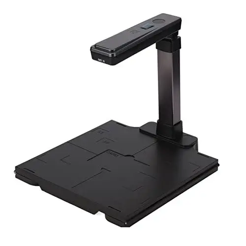 Produktbild: Dokumentenkamera-Scanner, Tragbarer USB-Dokumentenscanner mit 5 MP CMOS-Sensor, A4-Fanggröße, mit LED-Licht, für ID-Karten-Bilderbuch, für das Klassenzimmer zu Hause
