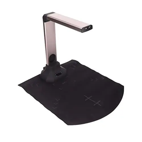 Produktbild: Dokumentenscanner, Tragbarer 15 Megapixel Buchscanner, USB Dokumentenkamera, A4 Erfassung, Mehrsprachige OCR-Erkennung, Integriertes LED Licht, für Live Demo, Online Unterricht