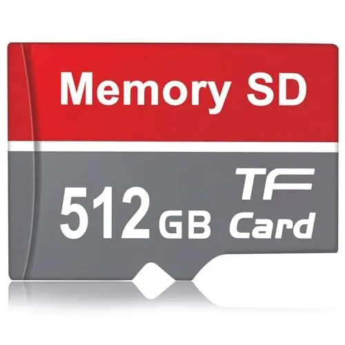 Produktbild: dolrun SD Karte 512 GB - Speicherkarte SD-Karte 512GB Mini SD Karte Externe Datenspeicher Memory Karte für Laptops, Kameras, Android Handy