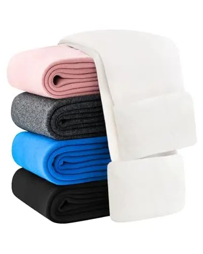 Produktbild: Domee Mädchen Gefütterte Leggings Thermohose Winter Warme Baumwolle Weiß 128-134 (Herstellungsgröße 140)