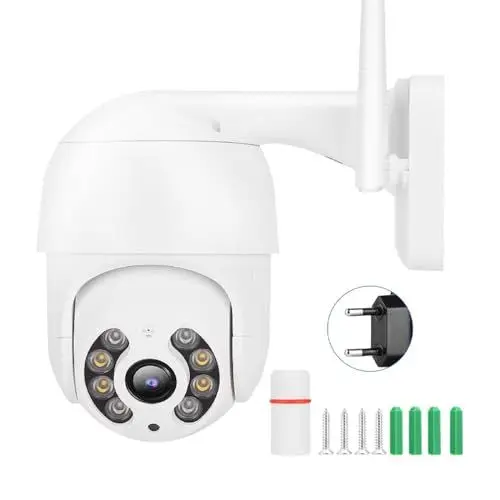 Produktbild: Dome Kamera , 1 , 5 Zoll IP Kamera Wifi Verbindung Wasserdichtes Wireless 1080P HD f¨¹r icsee