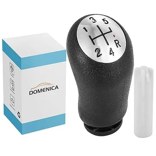 Produktbild: DOMENICA 5 Gang Schaltknauf Schalthebel Kompatibel für Renault Clio 3 Clio 4 Megane 2 Scenic 2 Laguna 2 Dacia Modus Kangoo