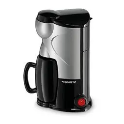 Produktbild: DOMETIC PerfectCoffee MC 01, Reise-Kaffeemaschine, 12 V, 170 W, für Auto, LKW oder Boot, schwarz/silber, Noir Et Acier