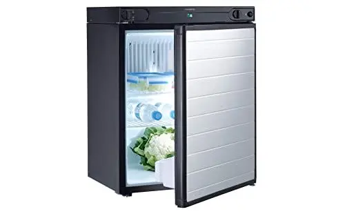 Produktbild: DOMETIC RF 60 Mini-Kühlschrank, 50 mbar, 61 L, Lautloser Freistehender Absorber-Kühlschrank für Camping, Wohnwagen und Reisemobil für D, A, CH