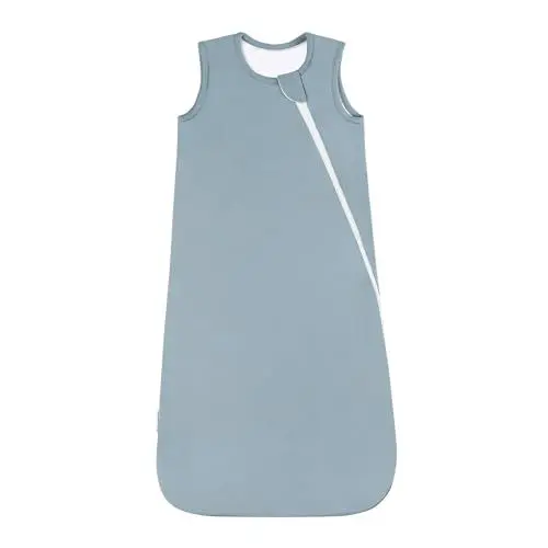 Produktbild: Domiamia Bambus Schlafsack 0-6 Monate 1.0 Tog weiches Kleinkind Schlafsack 3-6 Monate für Säugling Neugeborene Babys 2-Wege-Reißverschluss Baby Wearable Decke 0-3 Monate