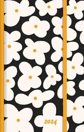 Produktbild: Dominique Vari Blossom - Wochen-Notizkalender klein 2024 - Taschen-Kalender 9x14 cm - mit Verschlussband & Falttasche - Weekly