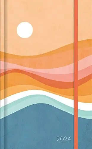 Produktbild: Dominique Vari Summerdream - Wochen-Notizkalender groß 2024 - Taschen-Kalender 13x21 cm - mit Verschlussband & Falttasche - Weekly
