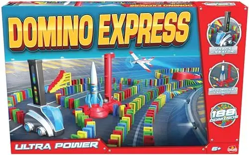 Produktbild: Goliath - Domino Express - Ultra Power - Jeu de Construction - Courses de Dominos - Lance Une Fusée Dans l'Espace - A Jouer Seul, en Famille ou entre Amis - A Partir de 6 Ans