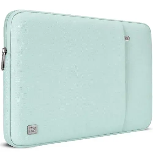 Produktbild: DOMISO Laptoptasche 15,6 Zoll Laptop Hülle Tasche Kompatibel mit 16 Zoll MacBook Pro M4/M3/M2/M1 Pro/Max A3403 A3186 A2991 A2780 A2485 A2141,Wasserabweisend Laptophülle Sleeve, Minzgrün